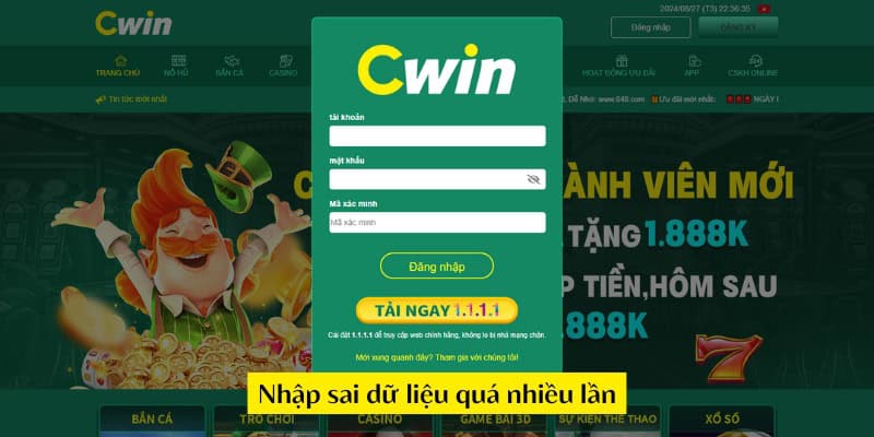 Tài Khoản Cwin Bị Khoá Phải Khôi Phục Lại Như Thế Nào? Tài Khoản Cwin Bị Khoá Phải Khôi Phục Lại Như Thế Nào?